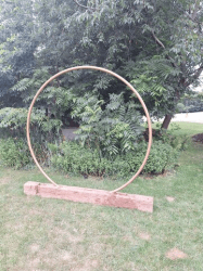 Wedding Arch with Wooden Beam