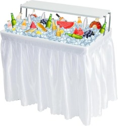 4ft Beverage Table - White